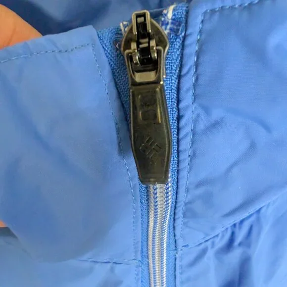Columbia Switchback III Windbreaker Jacket Sky Blue Lightweight Hooded | XL NWOT - Picture 6 of 17